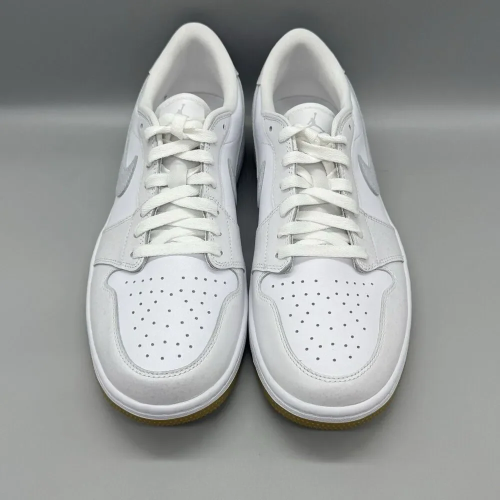 Air Jordan 1 Low G White Gum Men's Size 10.5 DD9315-111 Golf Shoes